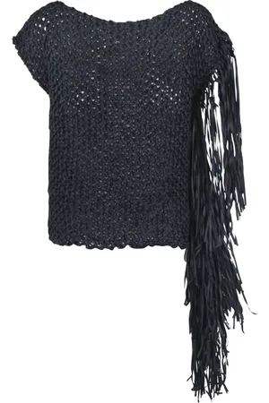 LIVIANA CONTI Blouses, female, , L, Crochet Fringe Top