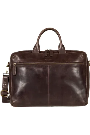 Howard London Laptop Bags & Cases, male, , ONE SIZE, Dark Leather Laptop Bag