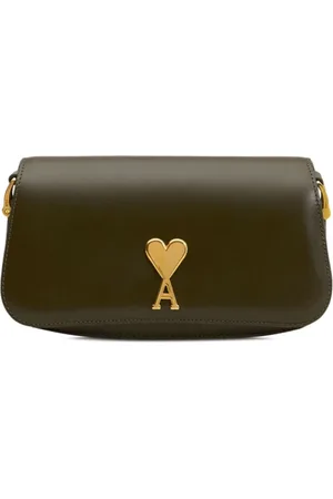 Ami Shoulder Bags, female, , ONE SIZE, Olive Leather Shoulder Bag