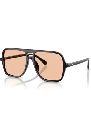 Emporio Armani Sunglasses, male, , 57 MM, and Orange Sunglasses