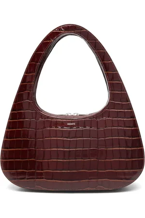 COPERNI Handbags, female, , ONE SIZE, Crocodile Effect Cut-Out Handle Bag