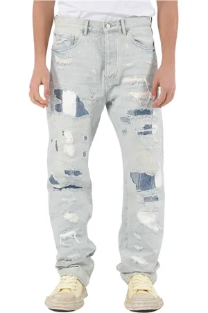 Purple Brand Straight Jeans, male, , W31, Straight Leg Denim Jeans Frayed