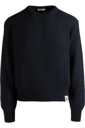 Bally Ribbed Knit Jumper with Logo Patch