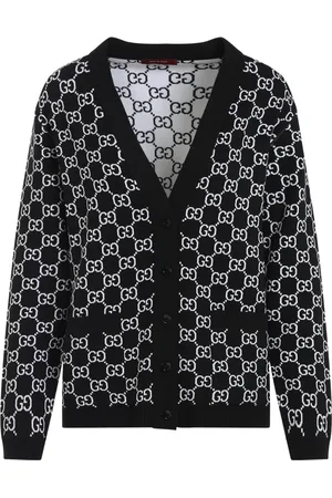 Gucci Reversible GG Wool Jacquard Cardigan