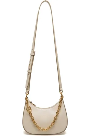 Bally Cross Body Bags, female, , ONE SIZE, Ivory White Calf Leather Crossbody Bag
