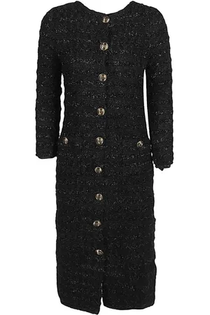 Balenciaga Midi Dresses, female, , XS, Wool Midi Buttoned Dress