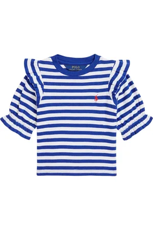 Ralph Lauren Striped Ruffle Top
