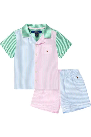 Ralph Lauren Girls Oxford Short Pyjama Set