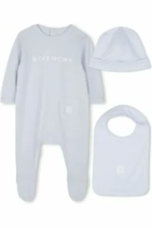 Givenchy Romper Set with Bib and Cap