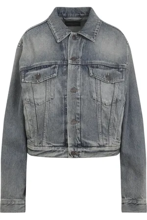 Balenciaga Denim Jackets, female, , M, Rust Cotton Small Fit Jacket