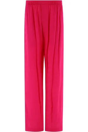 Balenciaga Wide Trousers, female, , S, Pleated Straight-Leg Trousers