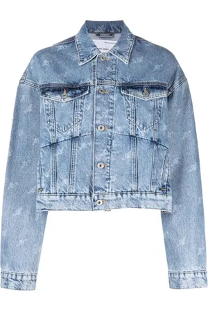 Axel Arigato Denim Jackets, female, , XL, Signature Rome Cropped Denim Jacket