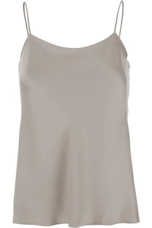 HERNO Sleeveless Tops, female, , S, Satin Spaghetti Strap Top