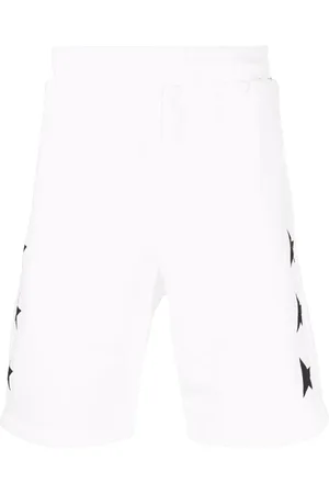 Golden Goose Bermuda Diego Blanc Étoiles Noires Shorts