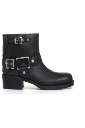 Ash Heeled Boots, female, , 4 UK, Biker Boots with Buckles