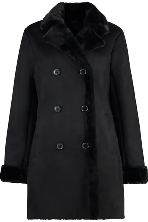 Ralph Lauren Double-Breasted Coats, female, , XL, Eco-Sheepskin Double-Breasted Coat