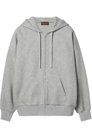 Gucci Heather Grey Hoodie with Zip