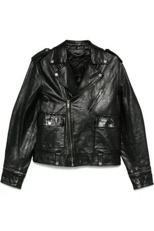 Golden Goose Leather Jackets, male, , L, Chiodo Leather Jacket