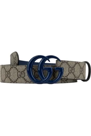 Gucci Belts, male, , 90 CM, Leather Belt with Logo Buckle
