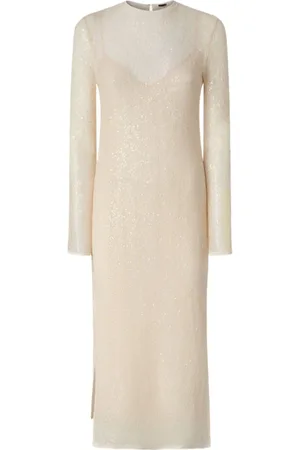Pinko Party Dresses, female, , M, Teardrop Fastening Crew Neck Dress