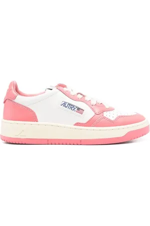 Autry Sneakers, female, , 4 UK, Lace-Up Trainers with Perforated Toebox