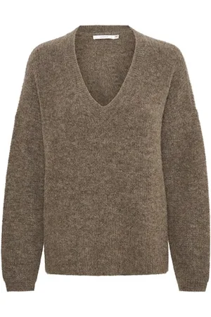 Gestuz V-neck Knitwear, female, , M, Alphagz V-Pullover Jumper