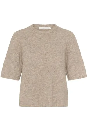 Gestuz Round-neck Knitwear, female, , L, Striped Alphagz Jumper
