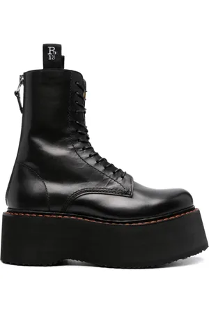 R13 Stackboot Lace-up Boots