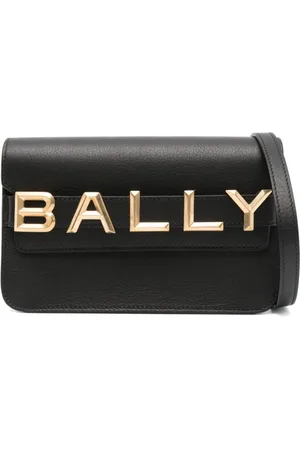 Bally Cross Body Bags, female, , ONE SIZE, Logo-Lettering Leather Cross Body Bag