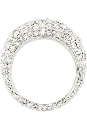 Amina Muaddi Bijoux Silver Ring