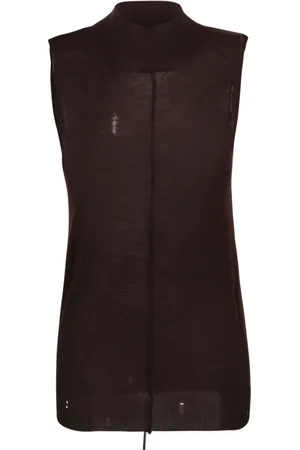 AMIRI Sleveless Knitwear, female, , M, Mock Neck Tank Top