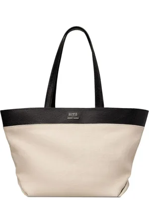Ami East West Logo Tote Bag
