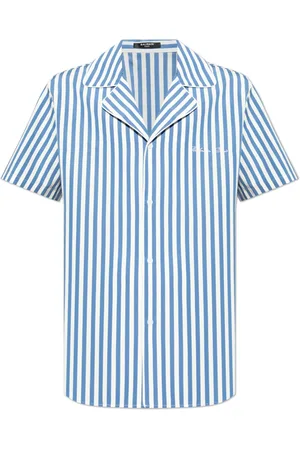 Balmain Short Sleeve Shirts, male, , L, Logo Shirt