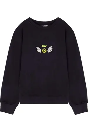 BARROW Sweatshirts, male, , L, Angel Jewel Embroidered Sweatshirt