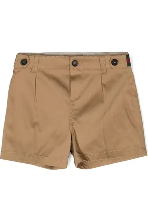 Gucci Shorts, unisex, , 9 M, Elasticized Cotton Shorts with Web Detail