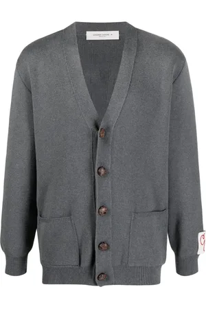 Golden Goose Cardigans, male, , S, Logo Back Cardigan