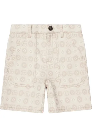 Gucci Shorts, unisex, , 12 Y, Jacquard GG Denim Shorts