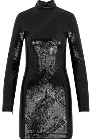 Balenciaga Short Dresses, female, , XS, Turtleneck Dress