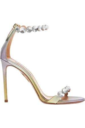 Aquazzura Crystal Embellished High Heel Sandals