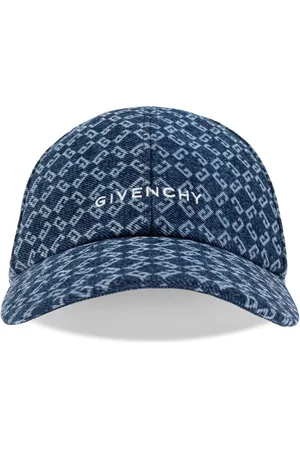 Givenchy Caps, male, , ONE SIZE, Embroidered Cap in Monogram 72 Denim