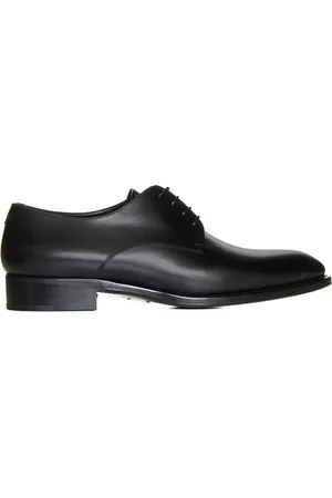Saint Laurent Business Shoes, male, , 8 1/2 UK, Adrien Leather Derby Shoes