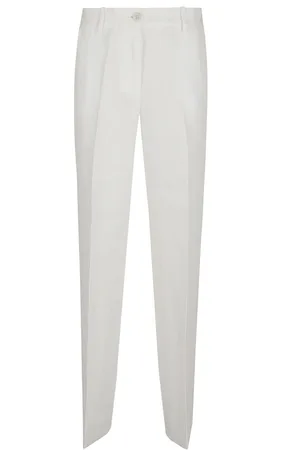 P.A.R.O.S.H. Chinos, female, , M, Neutral Linen Trousers Stylish Cut