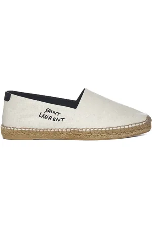 Saint Laurent Embroidered Logo Espadrilles