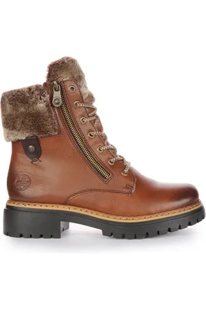 Rieker Warm Lace-Up Ankle Boots