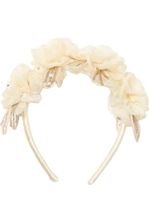 Self-Portrait Sequin Tulle Headband