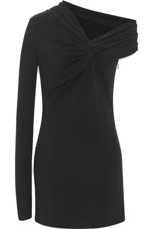Saint Laurent Short Dresses, female, , XL, Asymmetric One Sleeve Dress