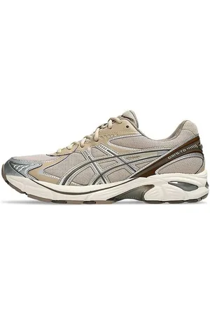Asics Running Shoes, male, , 9 1/2 UK, Feather Grey Brown Storm Sneaker