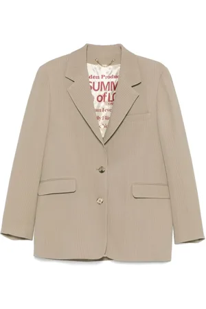 Golden Goose Pinstripe Button Jacket