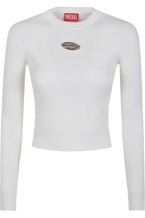 Diesel Ribbed Top with Oval Plaque