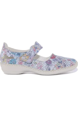 Rieker Ballerinas, female, , 7 UK, Floral Strap Ballerinas